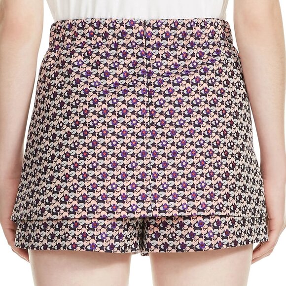 Maje Irosa Floral Jacquard Skort Shorts ASO Veronica Lodge - Picture 4 of 11